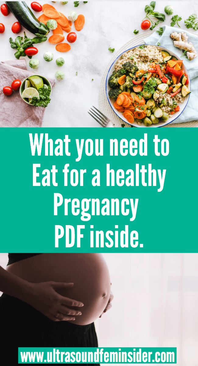 What you need to eat for a healthy pregnancy. PDF inside