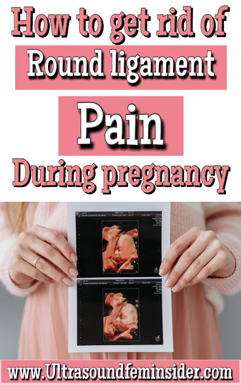 How to get rid of round ligament pain during pregnancy.